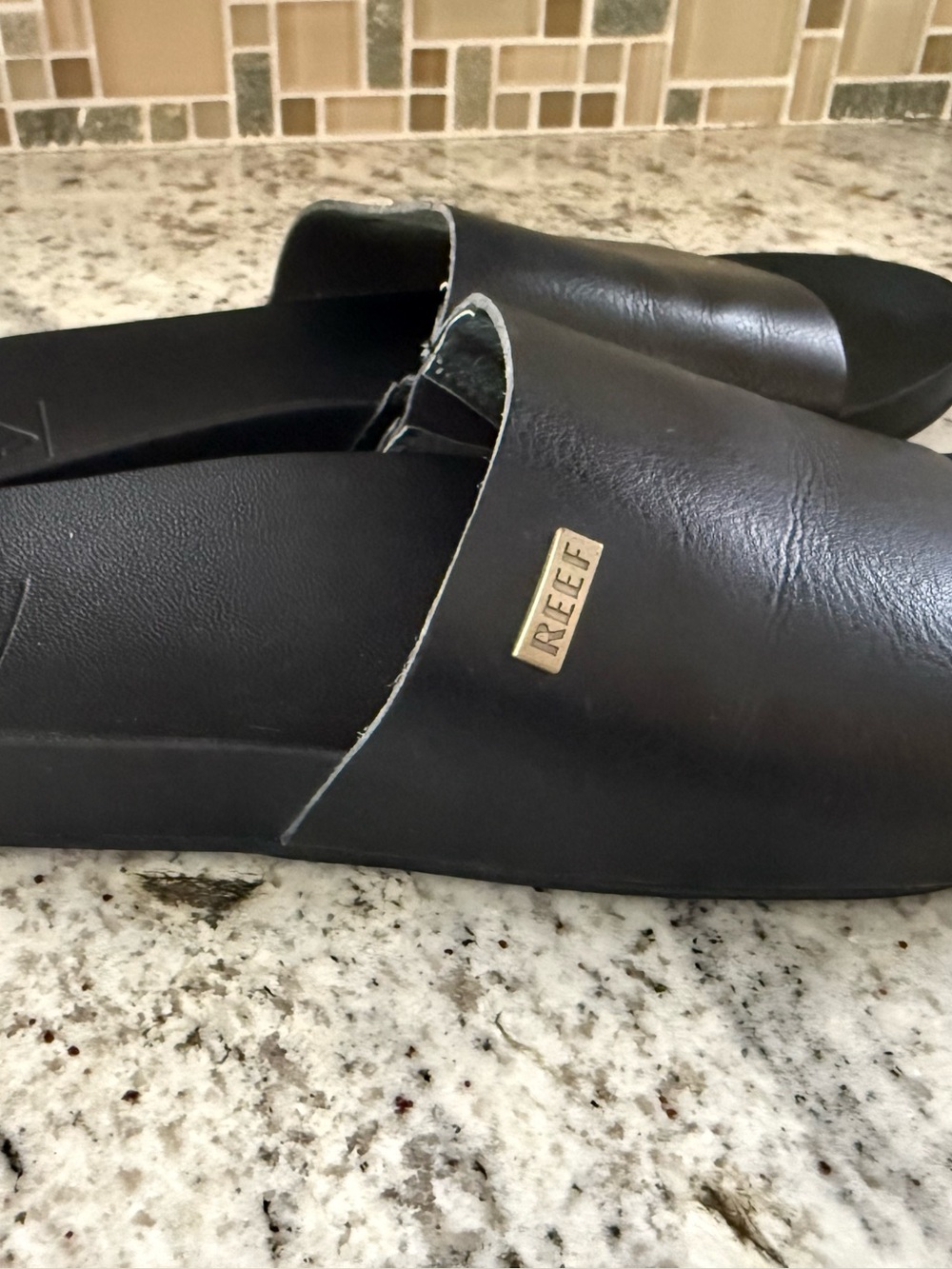 Reef Black Cushion Scout Slides Sandal Minimalist Comfy Coastal Euro Summer 8 - Picture 6 of 12